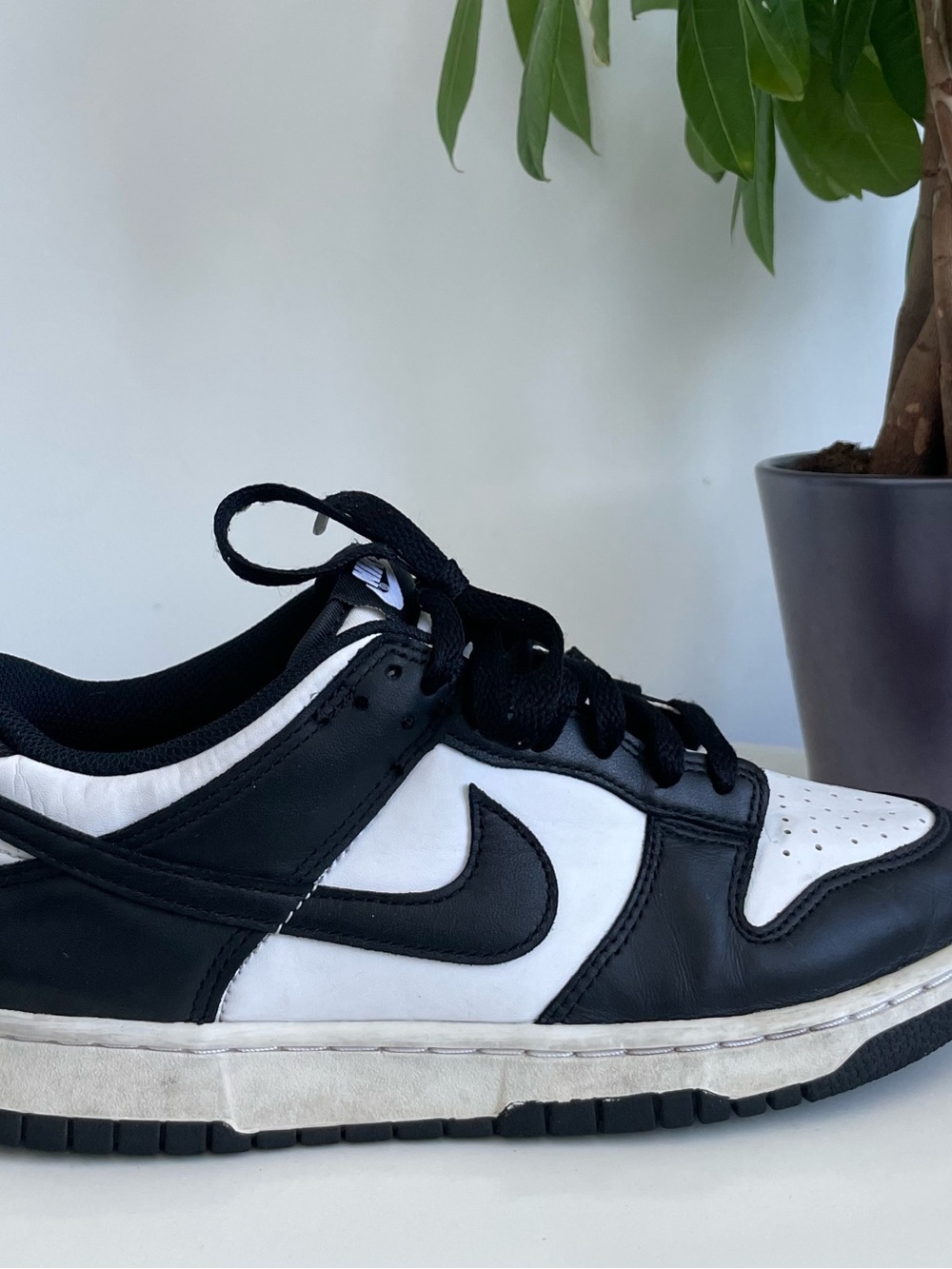 Women Size 8.5 Nike Dunk Low Retro White Black Panda Shoes Boy 7Y